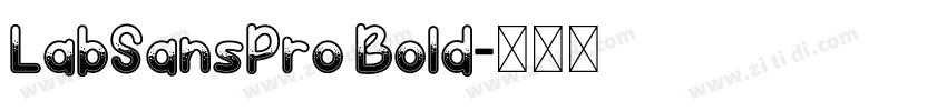 LabSansPro Bold字体转换